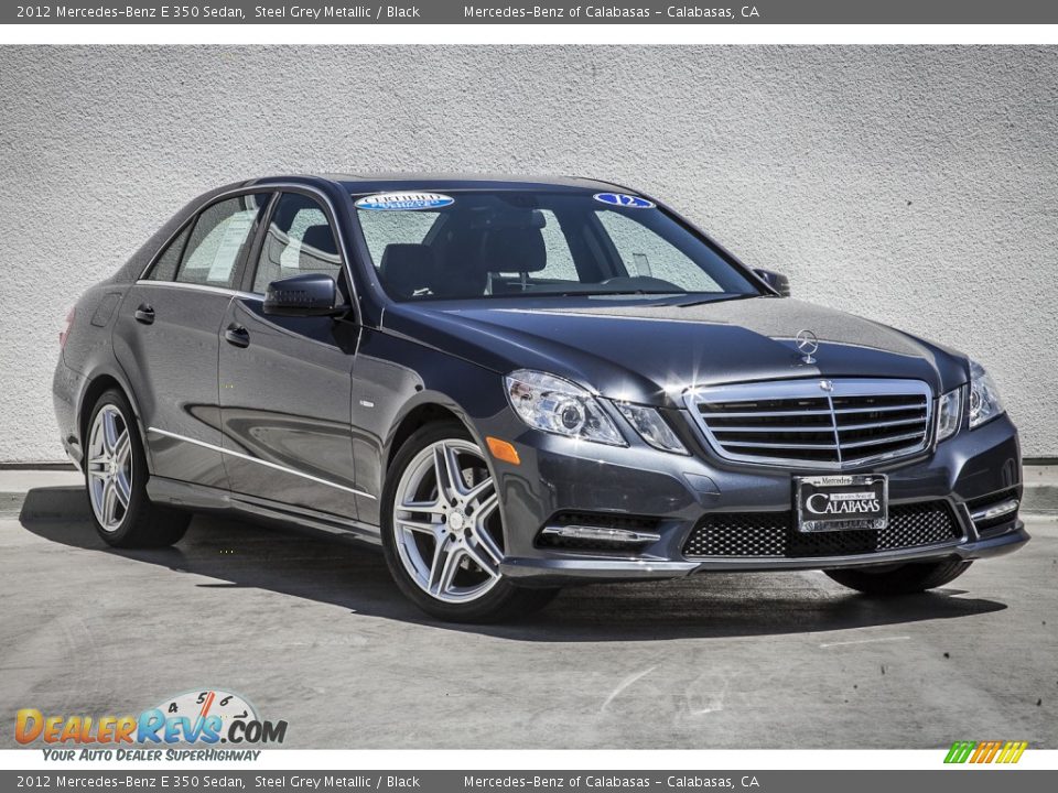 2012 Mercedes-Benz E 350 Sedan Steel Grey Metallic / Black Photo #12