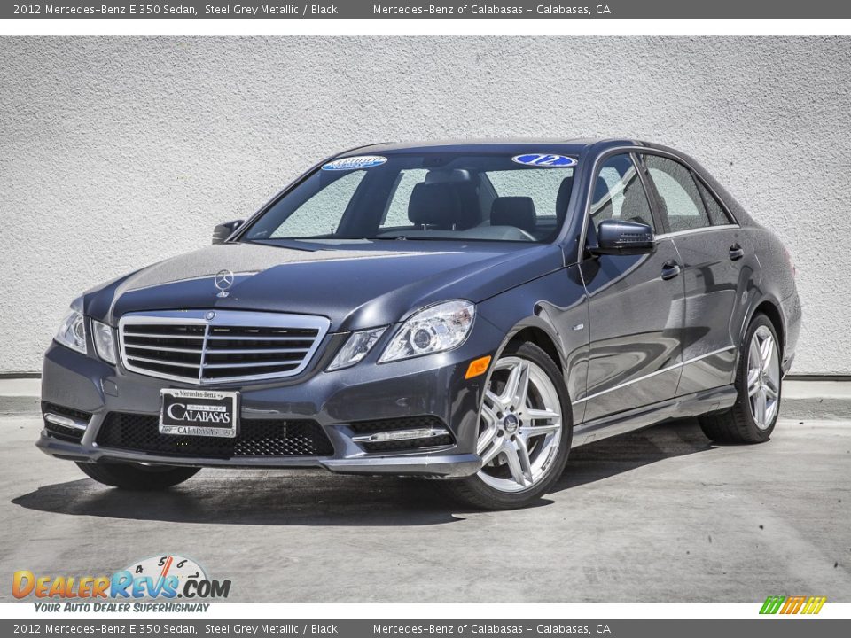 2012 Mercedes-Benz E 350 Sedan Steel Grey Metallic / Black Photo #13
