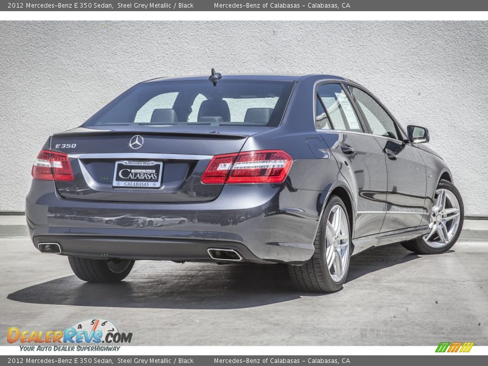 2012 Mercedes-Benz E 350 Sedan Steel Grey Metallic / Black Photo #14