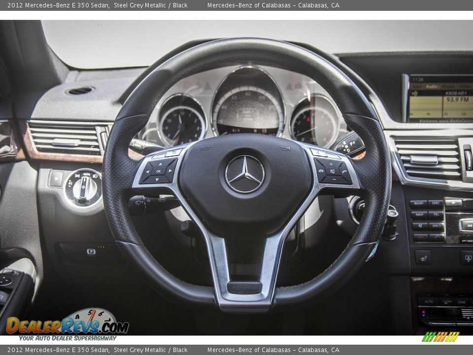 2012 Mercedes-Benz E 350 Sedan Steel Grey Metallic / Black Photo #15