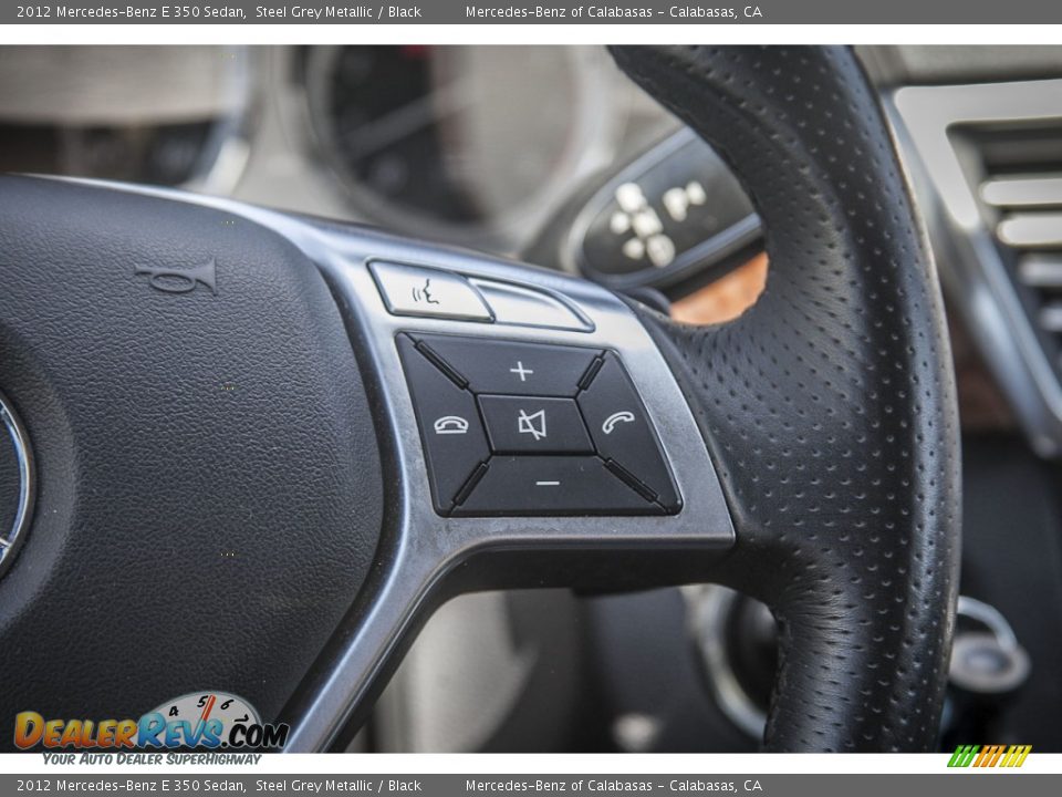 2012 Mercedes-Benz E 350 Sedan Steel Grey Metallic / Black Photo #16