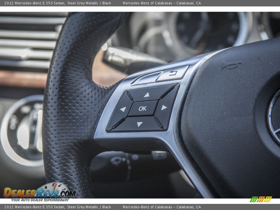 2012 Mercedes-Benz E 350 Sedan Steel Grey Metallic / Black Photo #17