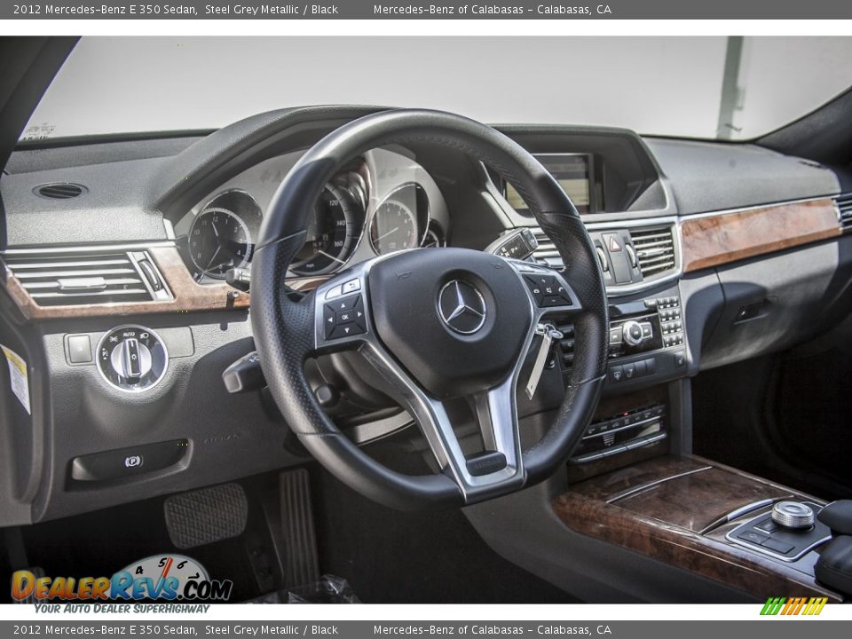 2012 Mercedes-Benz E 350 Sedan Steel Grey Metallic / Black Photo #18