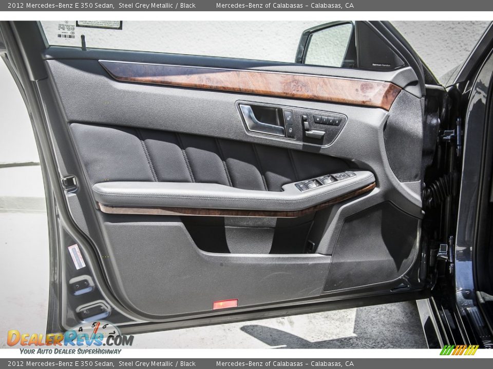 2012 Mercedes-Benz E 350 Sedan Steel Grey Metallic / Black Photo #19