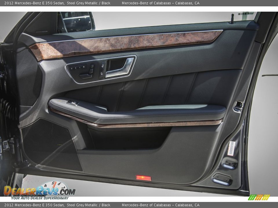 2012 Mercedes-Benz E 350 Sedan Steel Grey Metallic / Black Photo #24