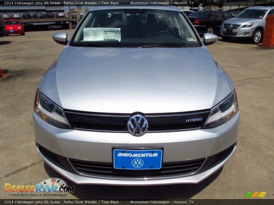 2014 Volkswagen Jetta SEL Sedan Reflex Silver Metallic / Titan Black Photo #2