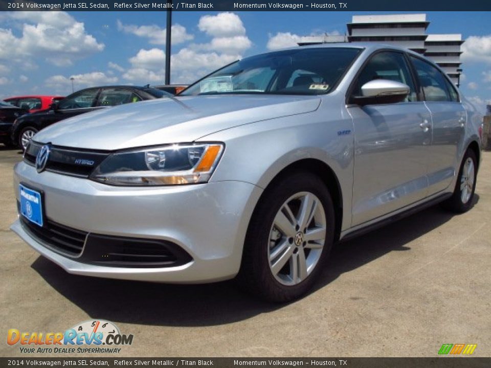 2014 Volkswagen Jetta SEL Sedan Reflex Silver Metallic / Titan Black Photo #3