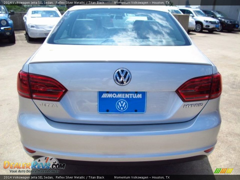 2014 Volkswagen Jetta SEL Sedan Reflex Silver Metallic / Titan Black Photo #5