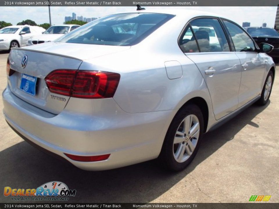 2014 Volkswagen Jetta SEL Sedan Reflex Silver Metallic / Titan Black Photo #6