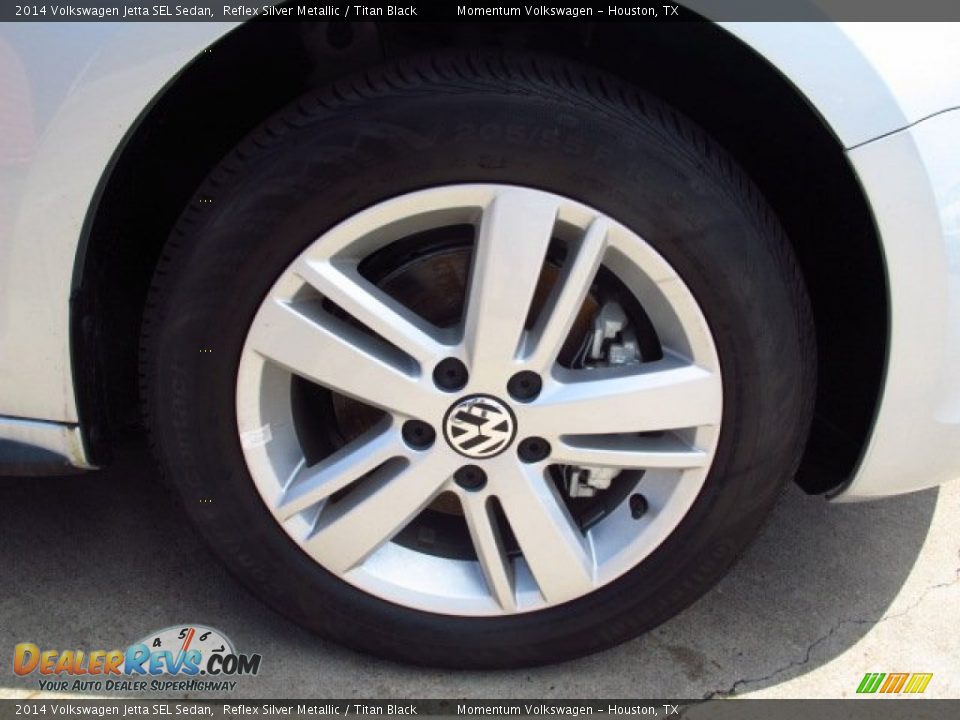2014 Volkswagen Jetta SEL Sedan Reflex Silver Metallic / Titan Black Photo #7