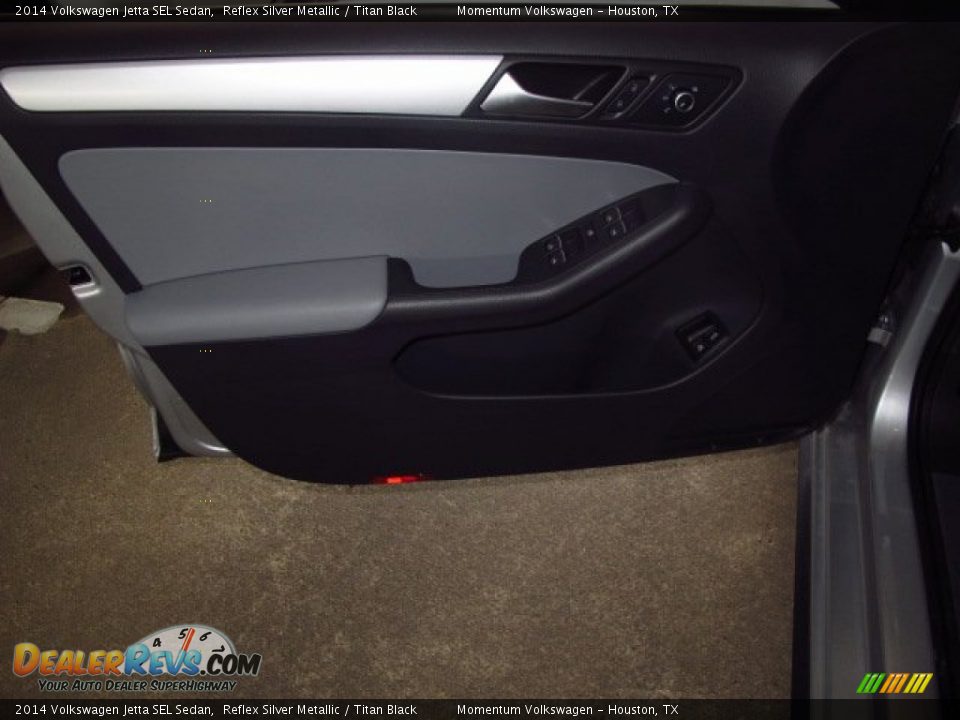 2014 Volkswagen Jetta SEL Sedan Reflex Silver Metallic / Titan Black Photo #11