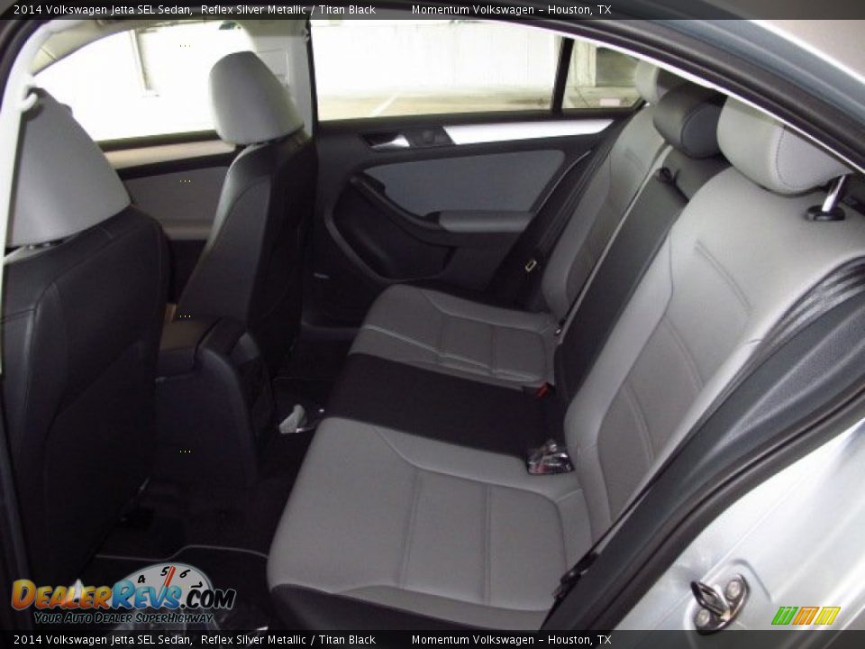 2014 Volkswagen Jetta SEL Sedan Reflex Silver Metallic / Titan Black Photo #14