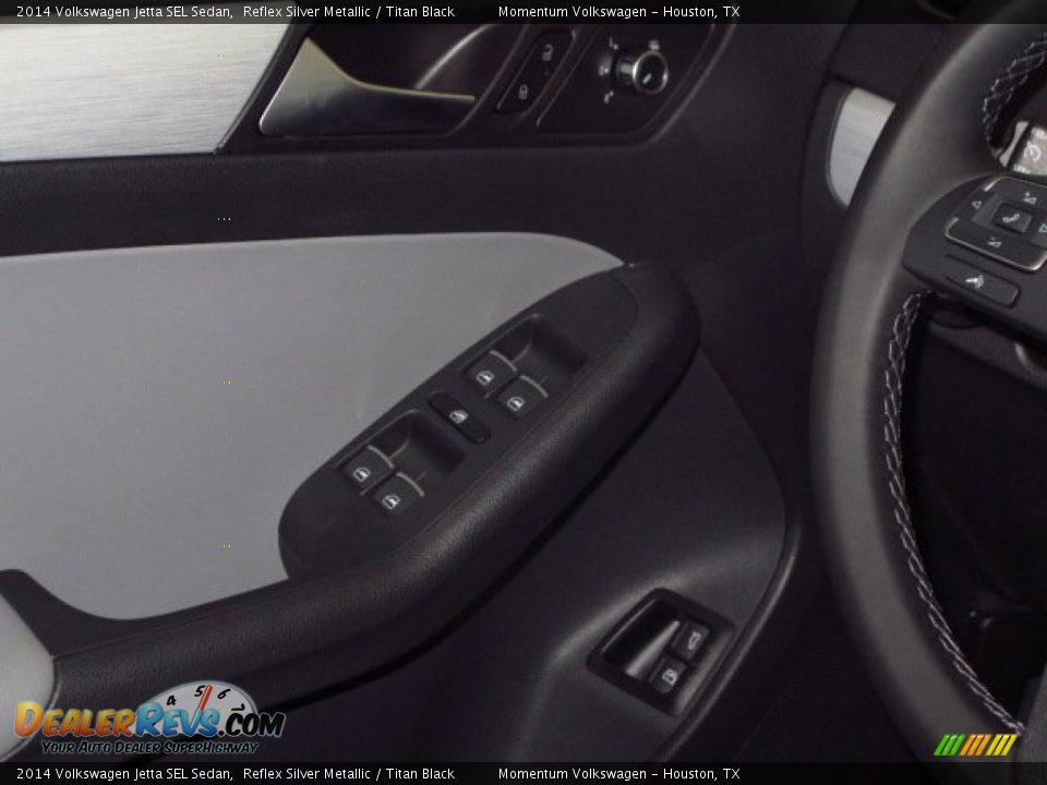2014 Volkswagen Jetta SEL Sedan Reflex Silver Metallic / Titan Black Photo #18