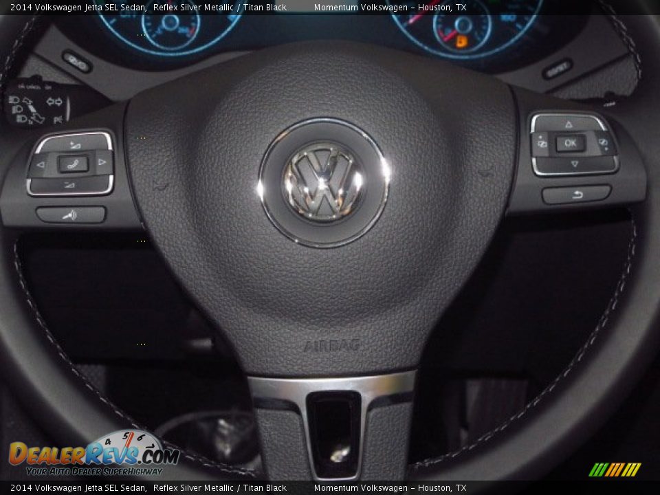 2014 Volkswagen Jetta SEL Sedan Reflex Silver Metallic / Titan Black Photo #20