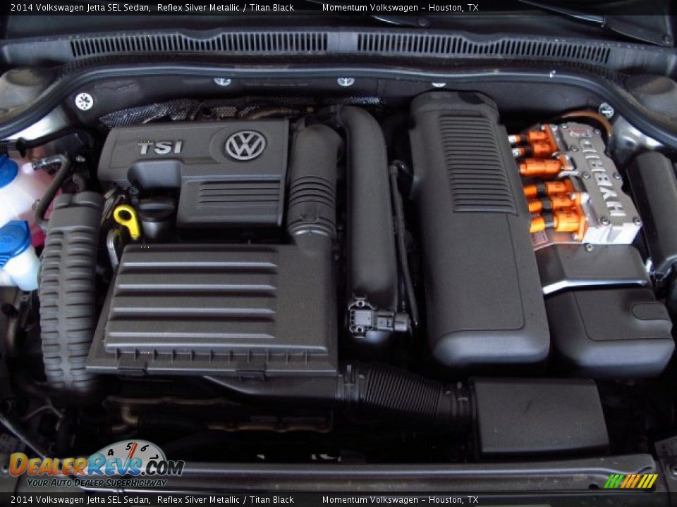 2014 Volkswagen Jetta SEL Sedan Reflex Silver Metallic / Titan Black Photo #26