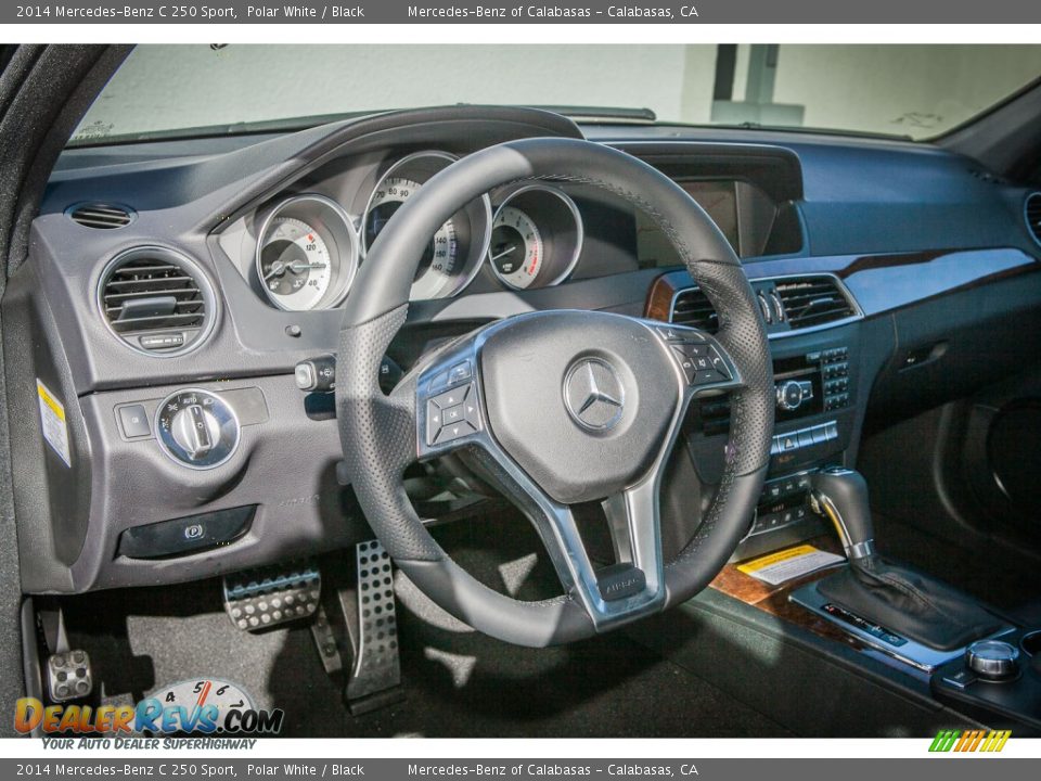 2014 Mercedes-Benz C 250 Sport Polar White / Black Photo #5