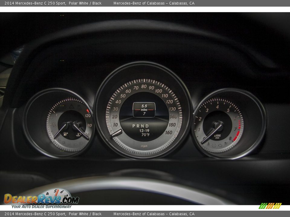 2014 Mercedes-Benz C 250 Sport Polar White / Black Photo #6