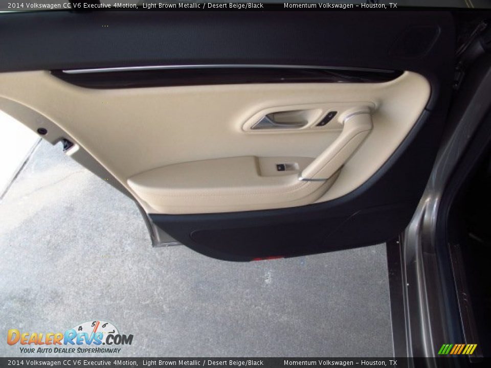 2014 Volkswagen CC V6 Executive 4Motion Light Brown Metallic / Desert Beige/Black Photo #11