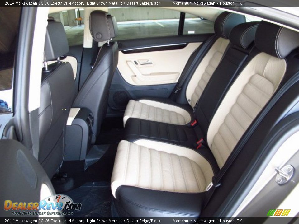 Rear Seat of 2014 Volkswagen CC V6 Executive 4Motion Photo #12