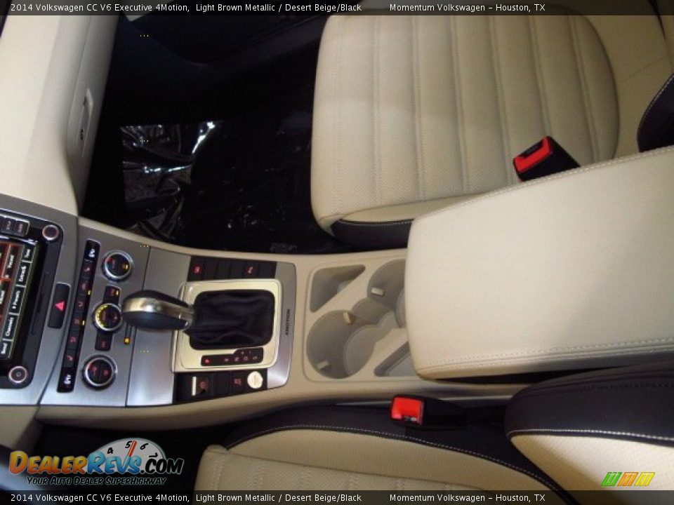 2014 Volkswagen CC V6 Executive 4Motion Light Brown Metallic / Desert Beige/Black Photo #19
