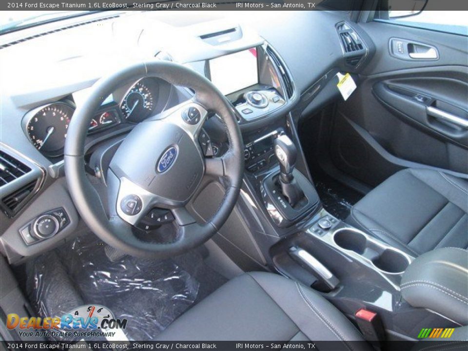 2014 Ford Escape Titanium 1.6L EcoBoost Sterling Gray / Charcoal Black Photo #9