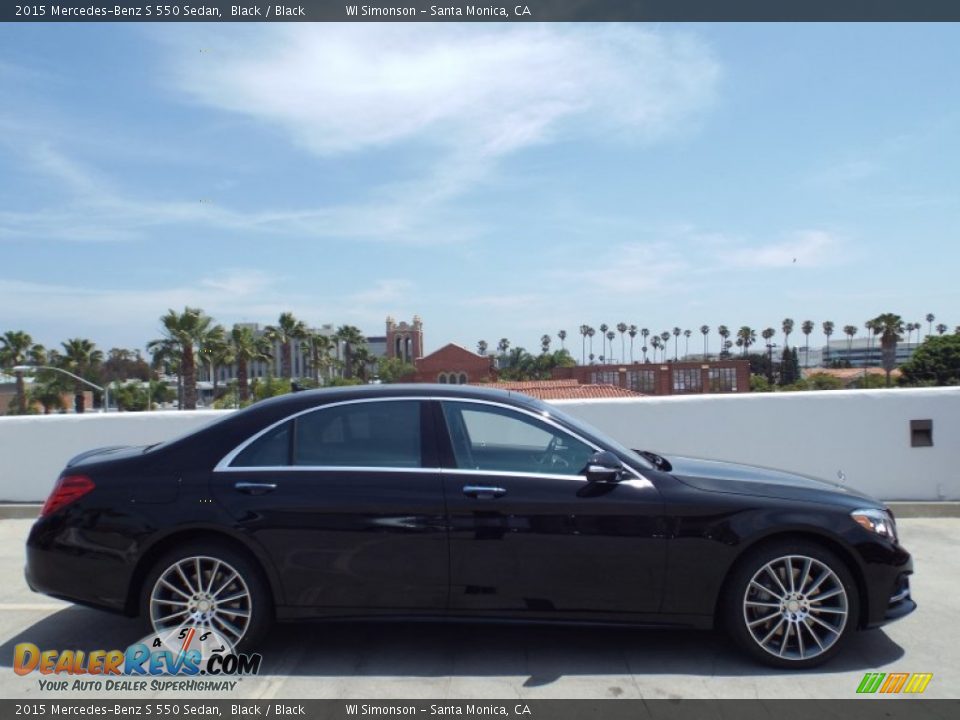 2015 Mercedes-Benz S 550 Sedan Black / Black Photo #3
