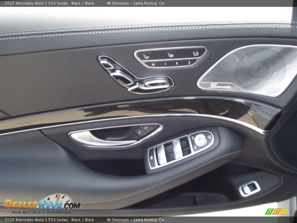2015 Mercedes-Benz S 550 Sedan Black / Black Photo #6