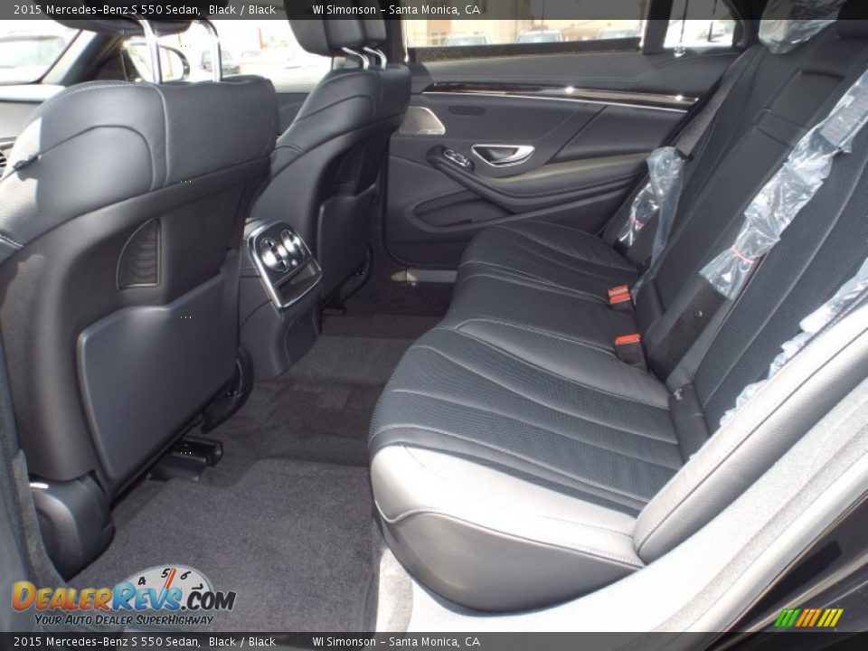 2015 Mercedes-Benz S 550 Sedan Black / Black Photo #8