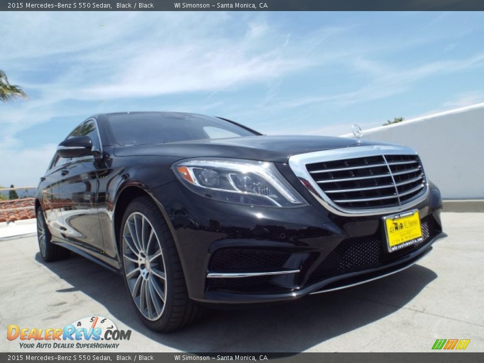 2015 Mercedes-Benz S 550 Sedan Black / Black Photo #11