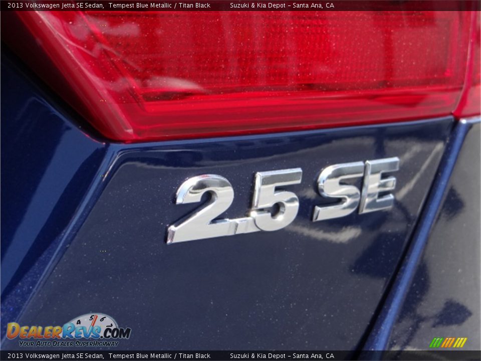 2013 Volkswagen Jetta SE Sedan Tempest Blue Metallic / Titan Black Photo #9