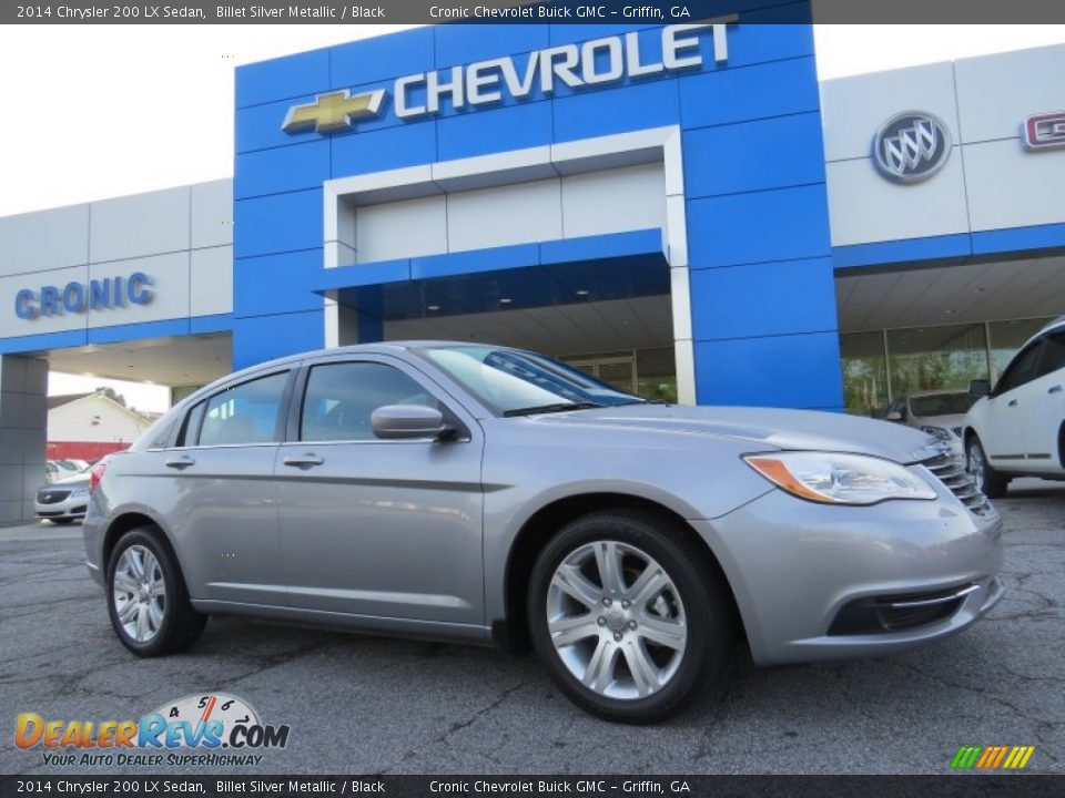 2014 Chrysler 200 LX Sedan Billet Silver Metallic / Black Photo #1