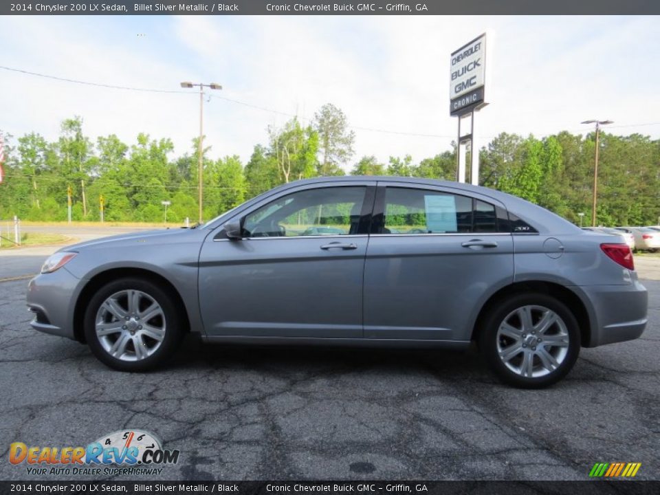2014 Chrysler 200 LX Sedan Billet Silver Metallic / Black Photo #4