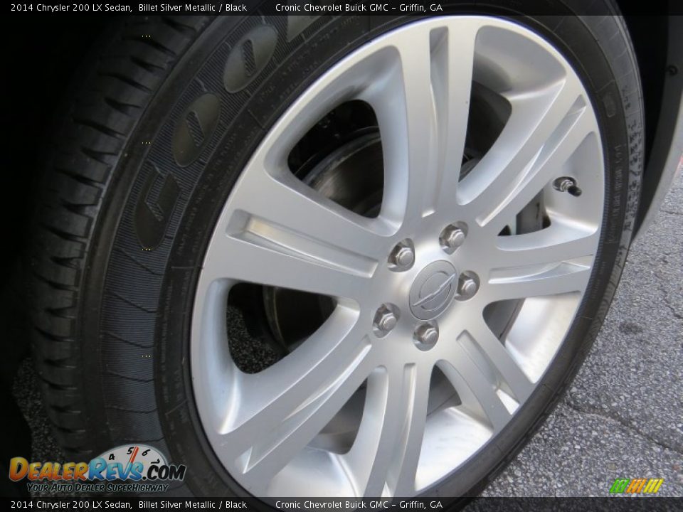 2014 Chrysler 200 LX Sedan Billet Silver Metallic / Black Photo #9