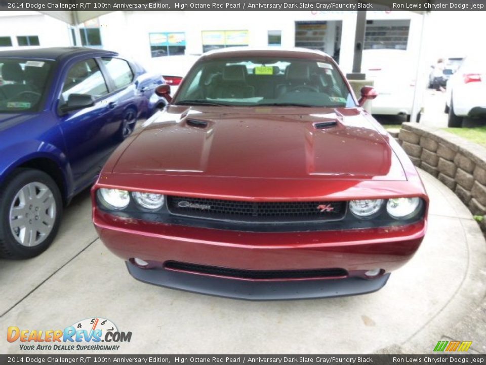 2014 Dodge Challenger R/T 100th Anniversary Edition High Octane Red Pearl / Anniversary Dark Slate Gray/Foundry Black Photo #3