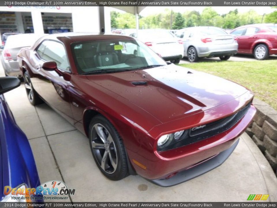 2014 Dodge Challenger R/T 100th Anniversary Edition High Octane Red Pearl / Anniversary Dark Slate Gray/Foundry Black Photo #4