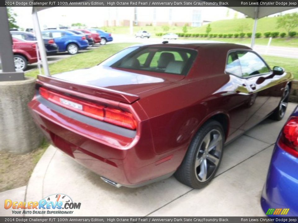 2014 Dodge Challenger R/T 100th Anniversary Edition High Octane Red Pearl / Anniversary Dark Slate Gray/Foundry Black Photo #5