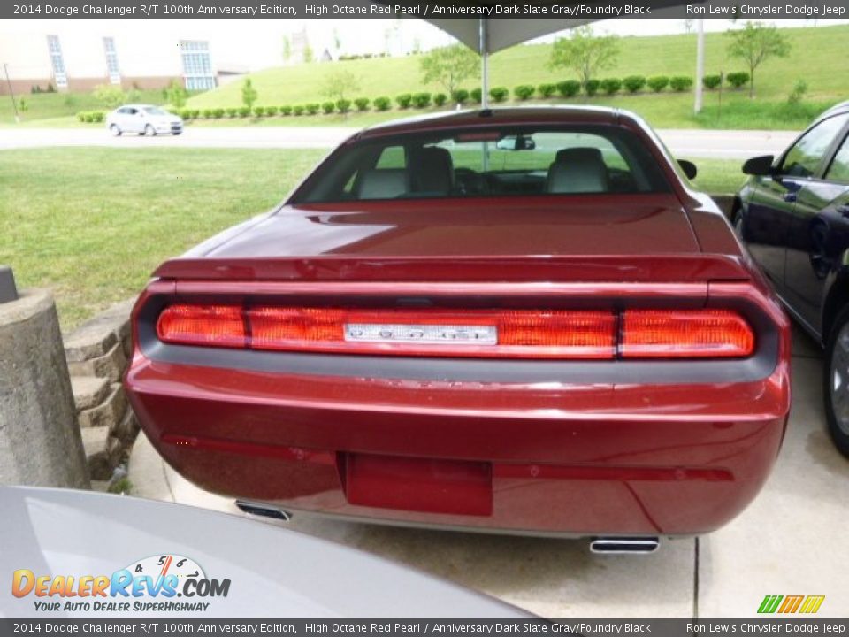 2014 Dodge Challenger R/T 100th Anniversary Edition High Octane Red Pearl / Anniversary Dark Slate Gray/Foundry Black Photo #6
