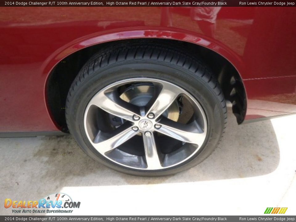 2014 Dodge Challenger R/T 100th Anniversary Edition High Octane Red Pearl / Anniversary Dark Slate Gray/Foundry Black Photo #7