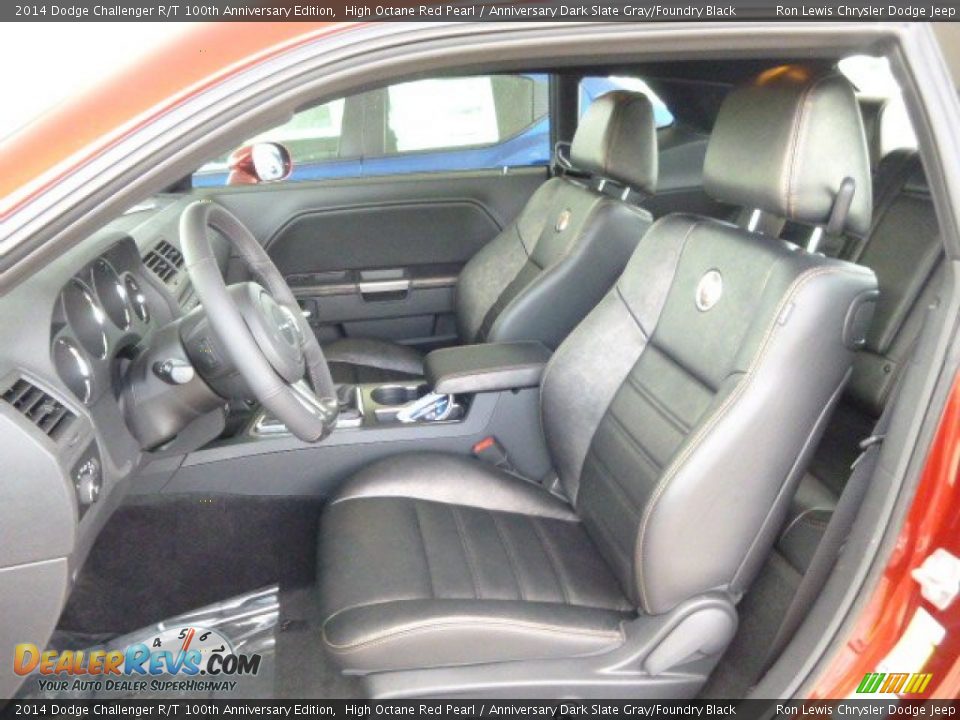 2014 Dodge Challenger R/T 100th Anniversary Edition High Octane Red Pearl / Anniversary Dark Slate Gray/Foundry Black Photo #9