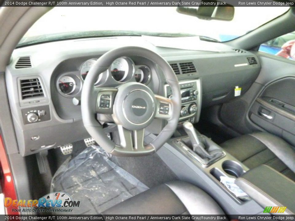 2014 Dodge Challenger R/T 100th Anniversary Edition High Octane Red Pearl / Anniversary Dark Slate Gray/Foundry Black Photo #11