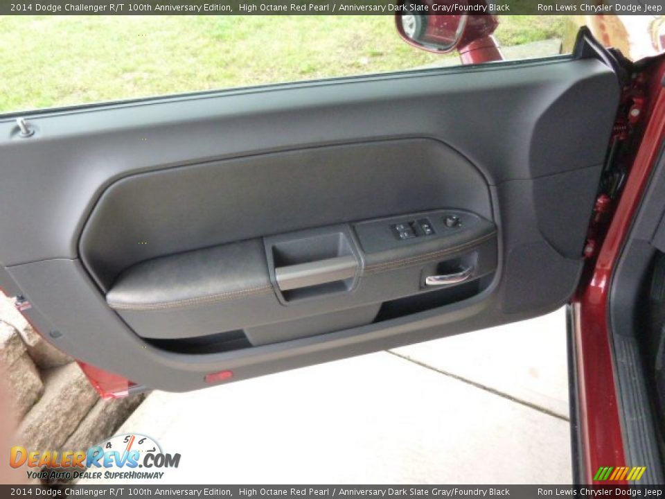 2014 Dodge Challenger R/T 100th Anniversary Edition High Octane Red Pearl / Anniversary Dark Slate Gray/Foundry Black Photo #12