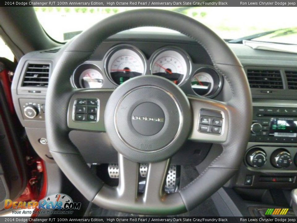 2014 Dodge Challenger R/T 100th Anniversary Edition High Octane Red Pearl / Anniversary Dark Slate Gray/Foundry Black Photo #19