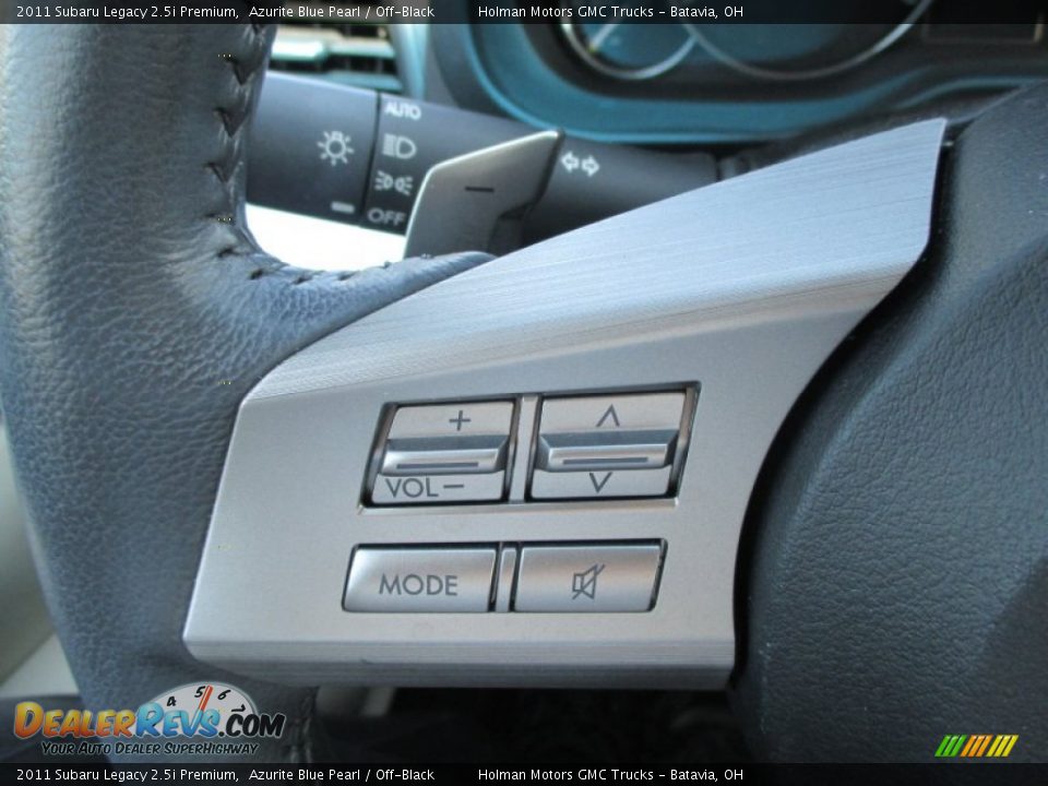 2011 Subaru Legacy 2.5i Premium Azurite Blue Pearl / Off-Black Photo #14
