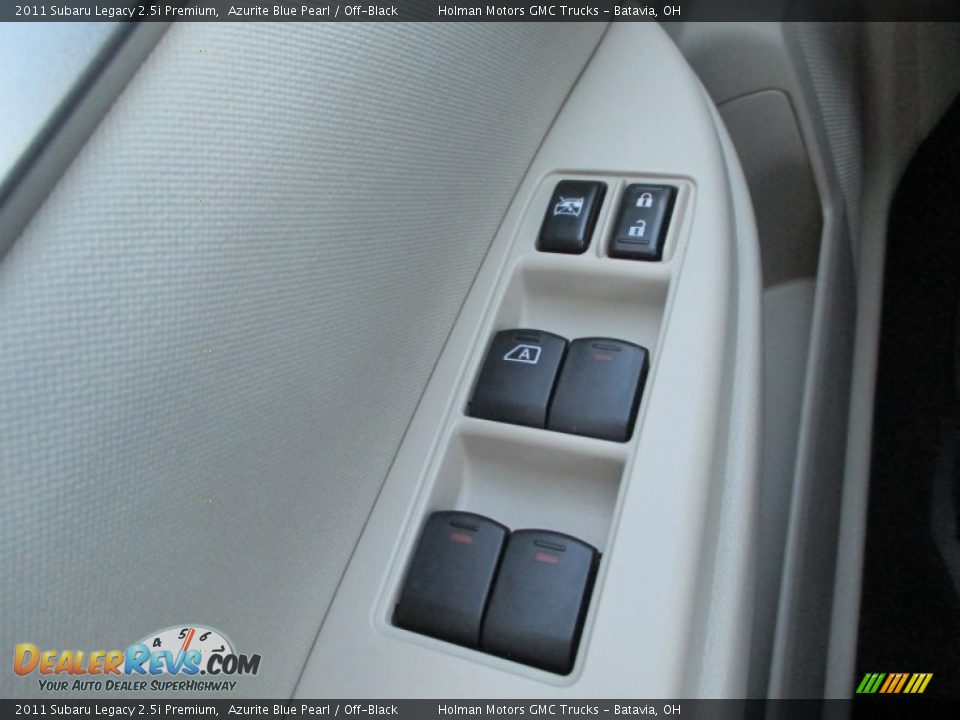 2011 Subaru Legacy 2.5i Premium Azurite Blue Pearl / Off-Black Photo #17
