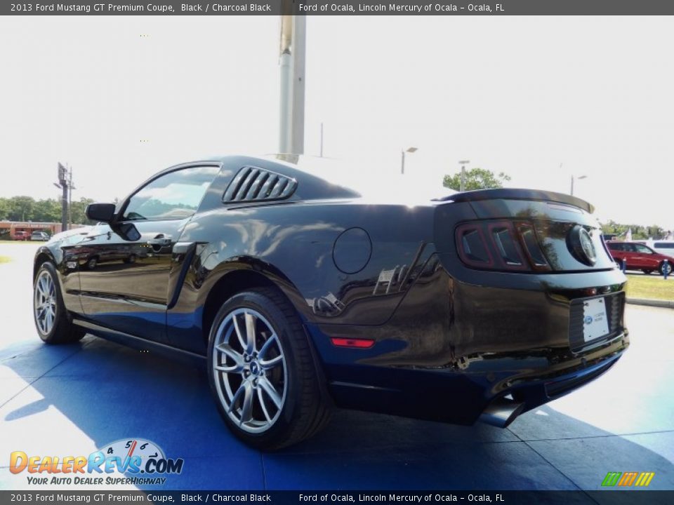 2013 Ford Mustang GT Premium Coupe Black / Charcoal Black Photo #3