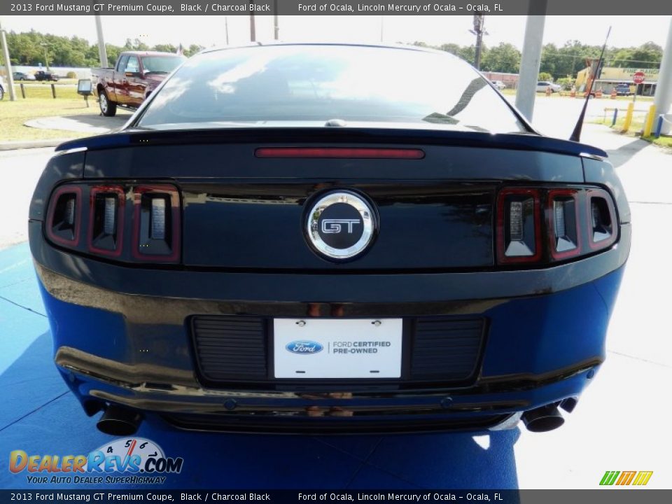 2013 Ford Mustang GT Premium Coupe Black / Charcoal Black Photo #4
