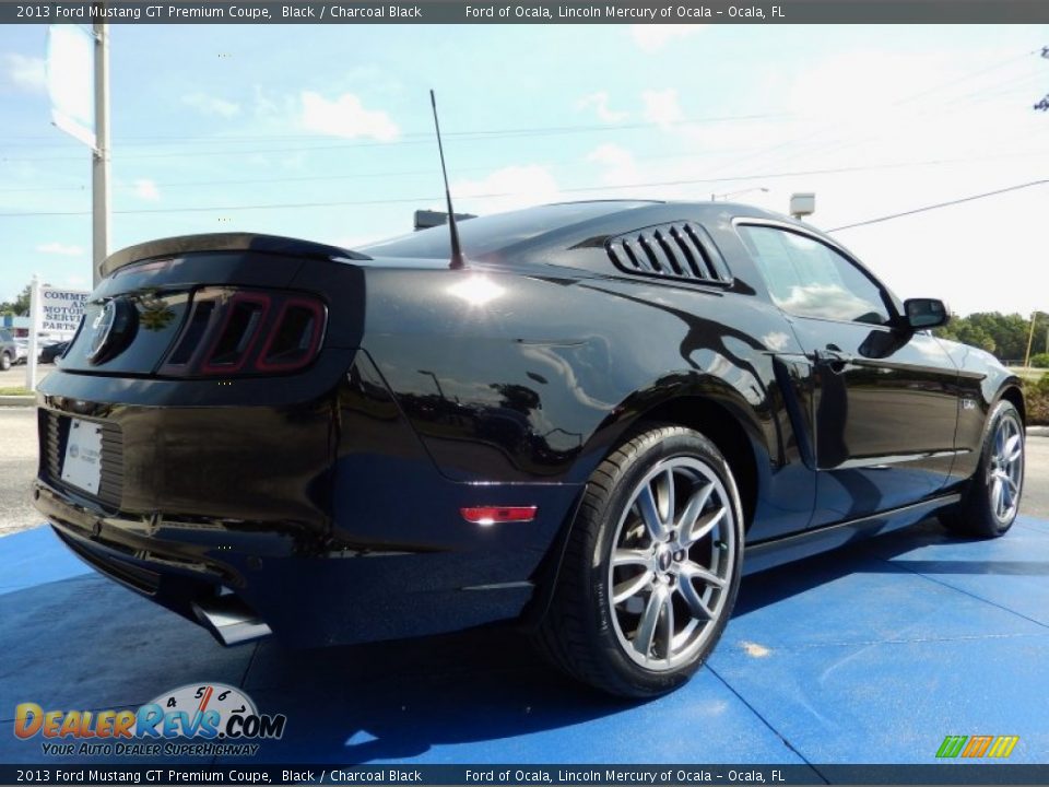 2013 Ford Mustang GT Premium Coupe Black / Charcoal Black Photo #5