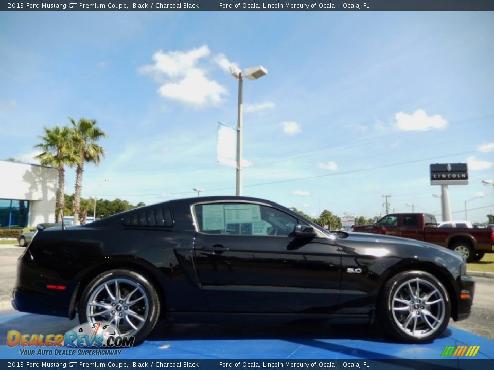 2013 Ford Mustang GT Premium Coupe Black / Charcoal Black Photo #6
