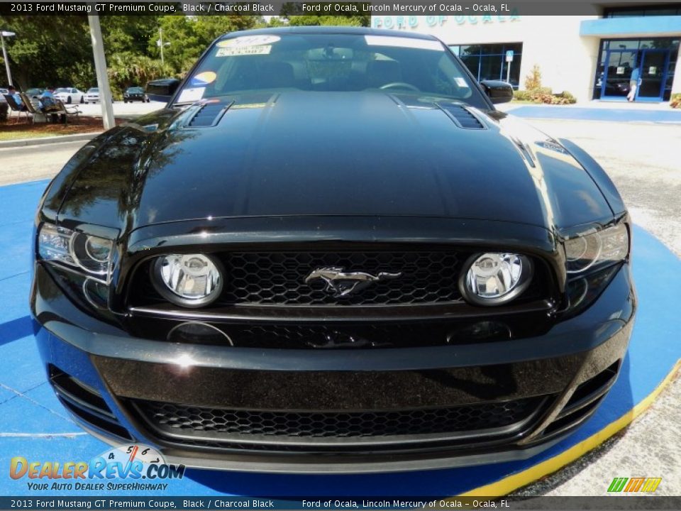 2013 Ford Mustang GT Premium Coupe Black / Charcoal Black Photo #8