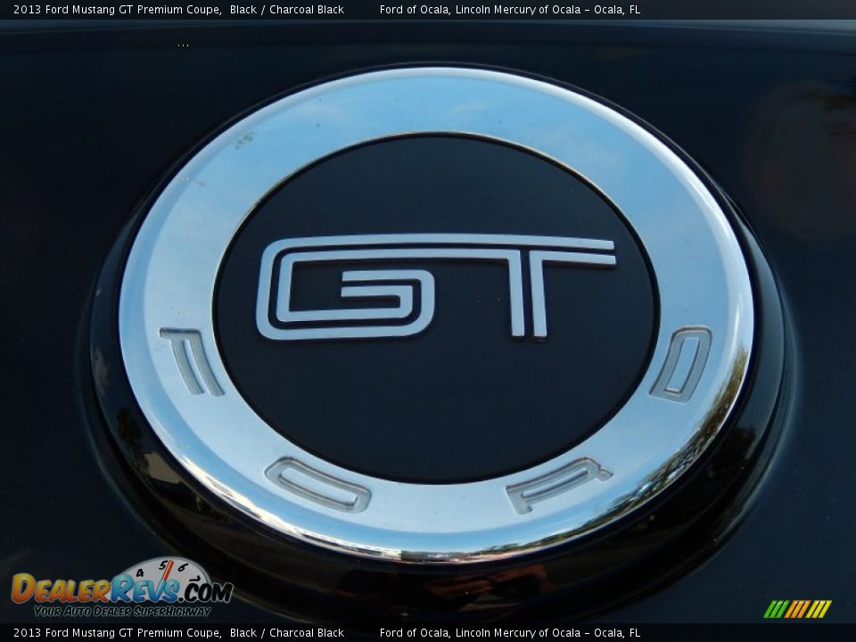 2013 Ford Mustang GT Premium Coupe Black / Charcoal Black Photo #9